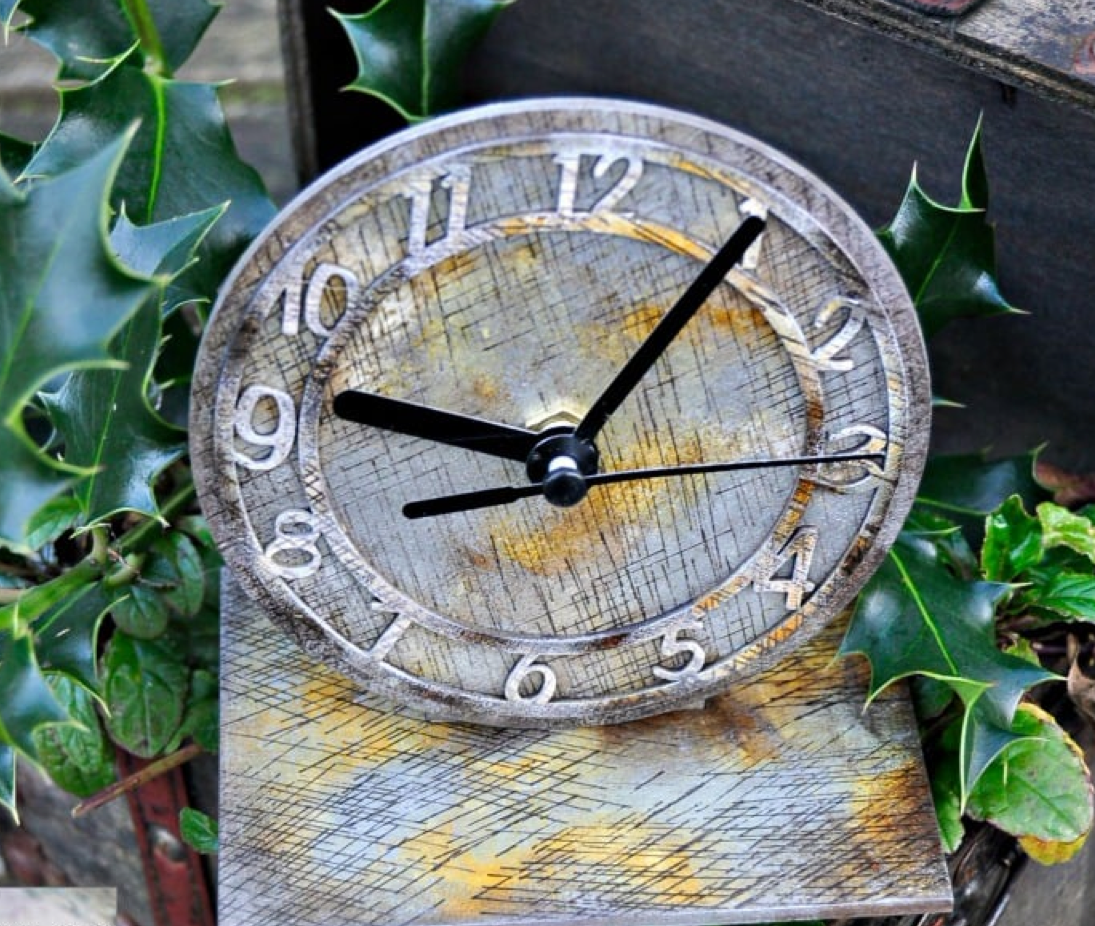 Create an Antiqued Clock with StazOn inks